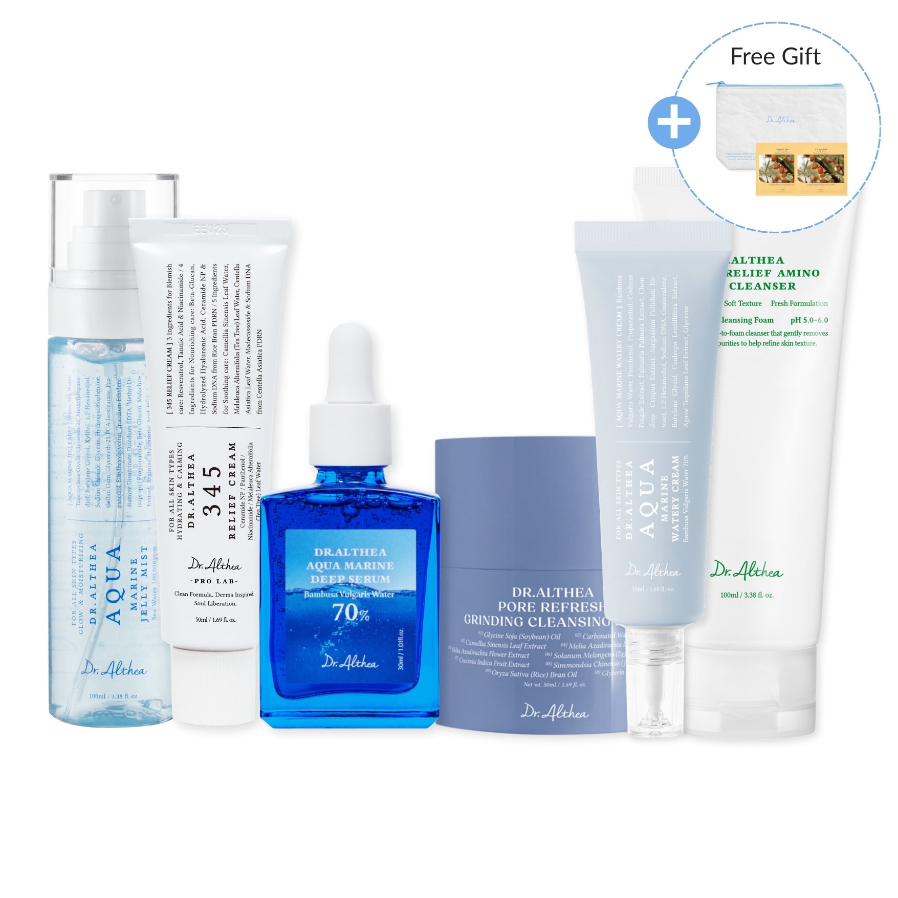 ALTHEA スキンローション Ew 300m l2本セット Dr.Althea Deep Hydrating Routine Set for Dry Skin | Korean Vegan