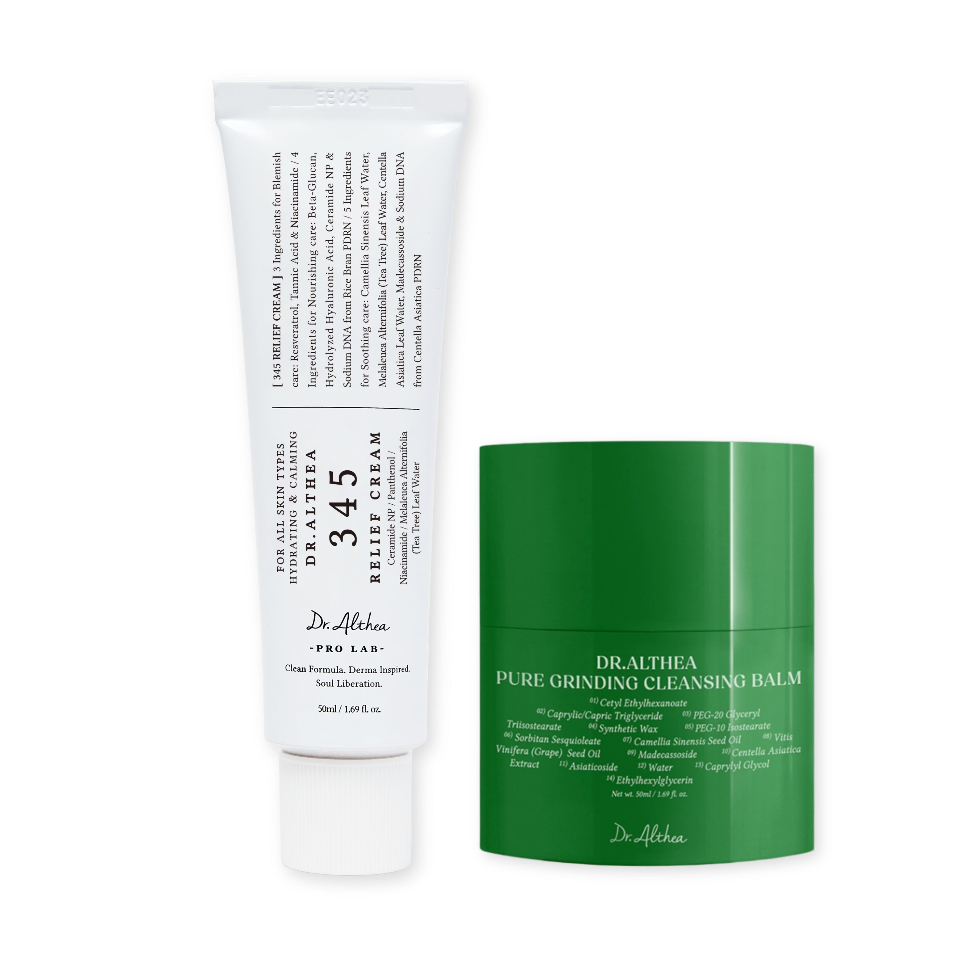 Dr.Althea Cleanser & Hydration Set | 345 Relief Cream & Pure