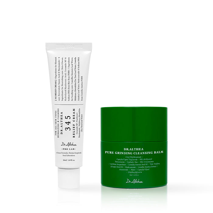 Dr.Althea Cleanser & Hydration Set | 345 Relief Cream & Pure