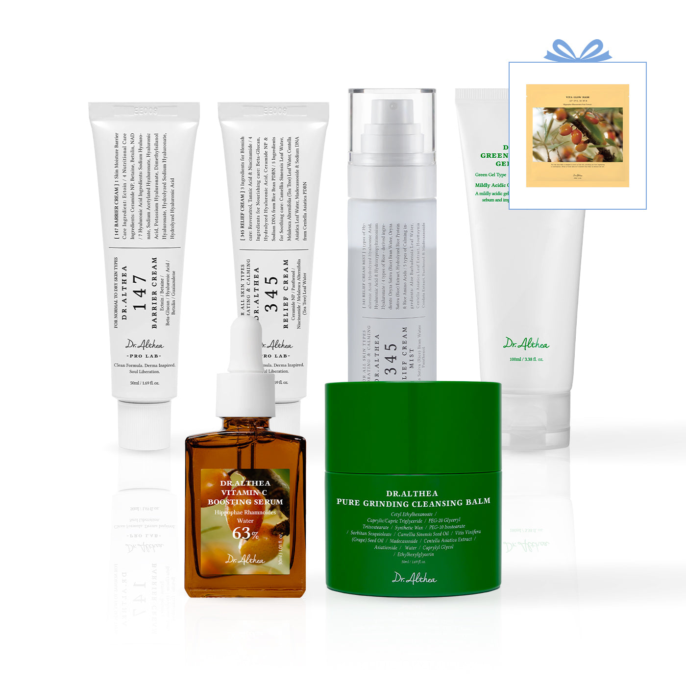 Dr.Althea スキンケアセット 6点 Dr.Althea Glowing Skincare Routine Set | Korean Vegan Skincare
