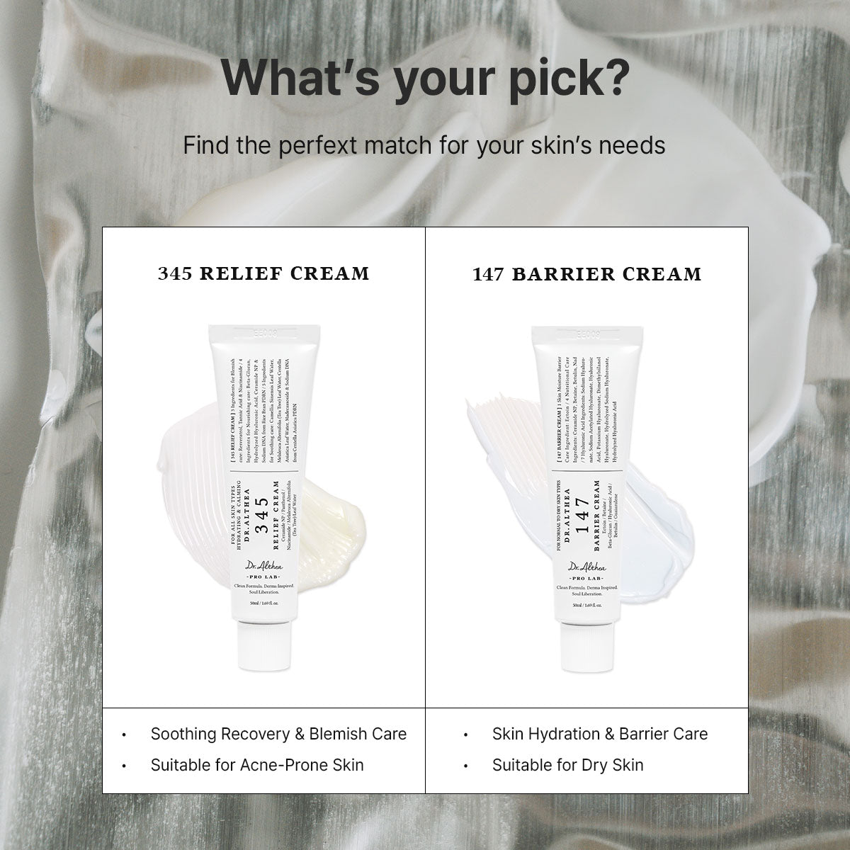Dr.Althea Dual Cream Set | 345 Relief Cream & 147 Barrier Cream