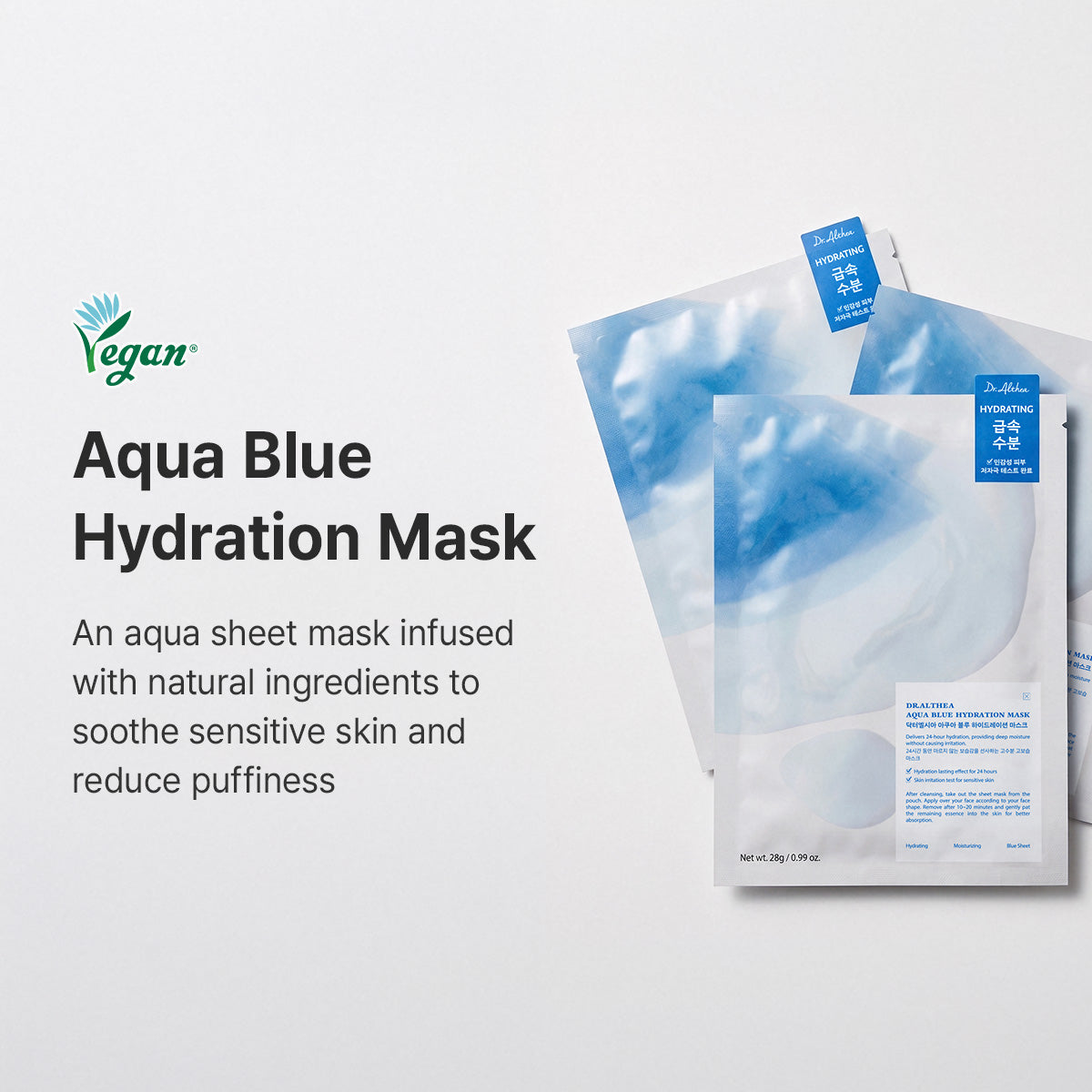 Aqua Blue Hydration Mask (Pack of 4)