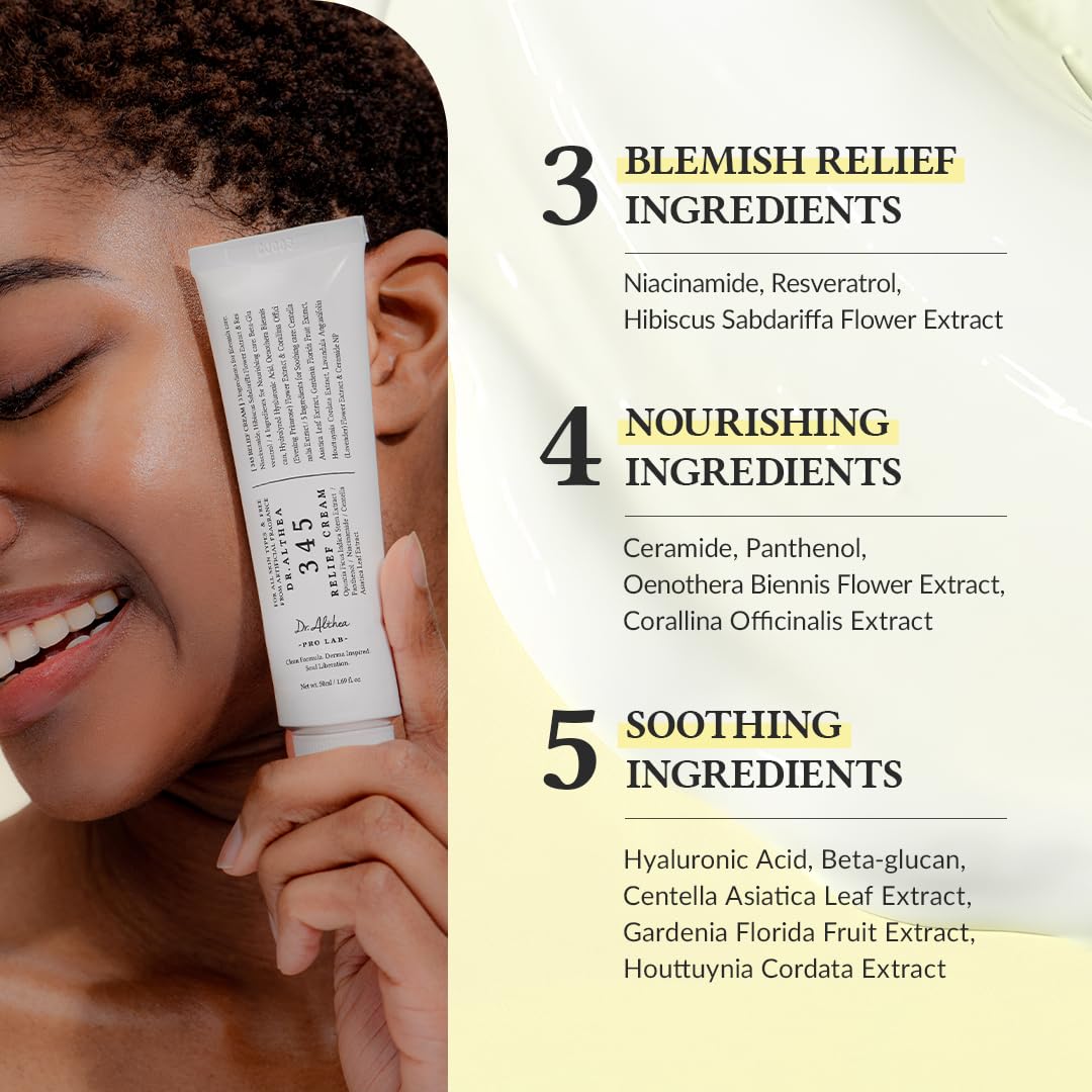 Post Acne Care Set (Boosting) | 345 Relief Cream & Vitamin C Boosting Serum