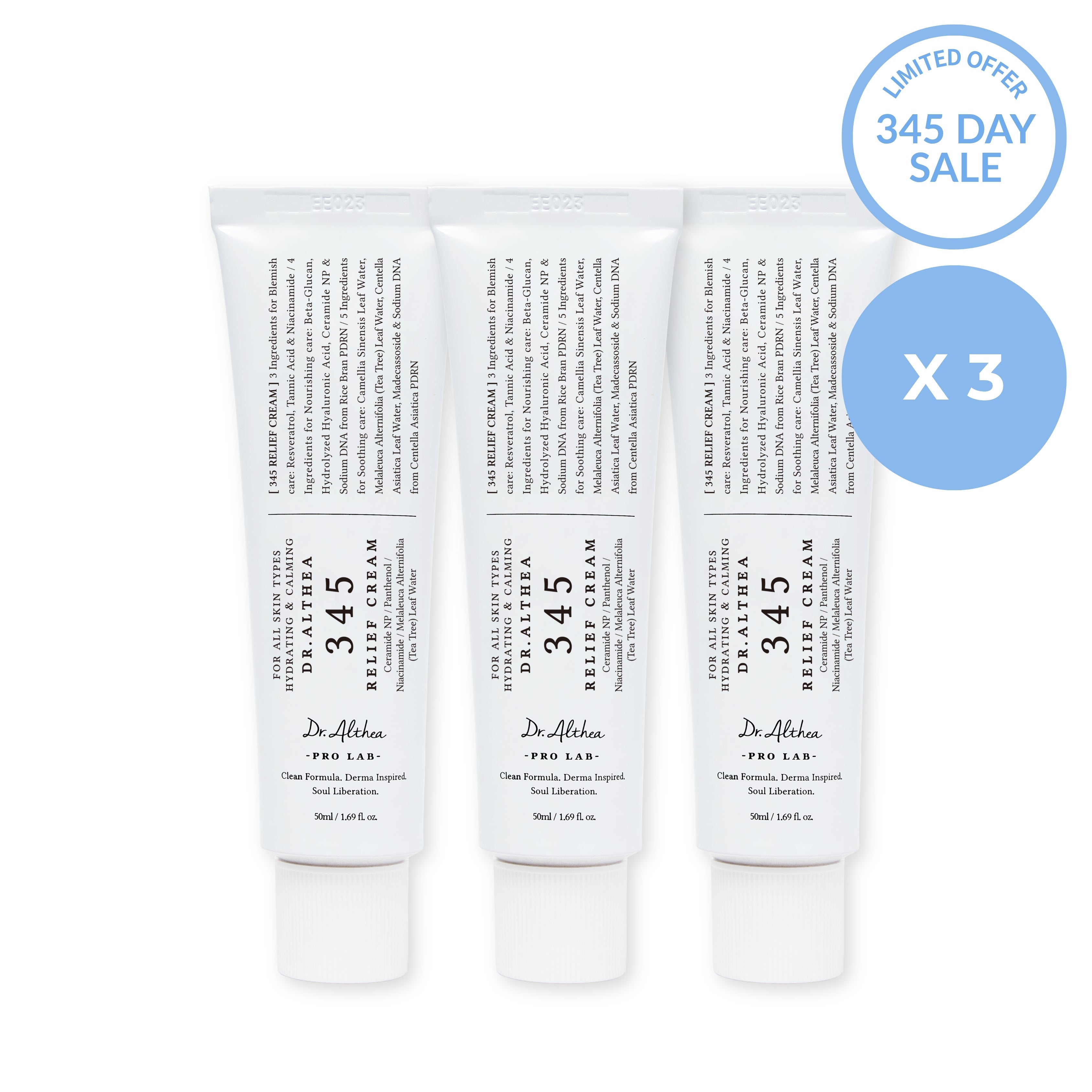 [Exclusive Deal] 345 Relief Cream (Pack of 3)
