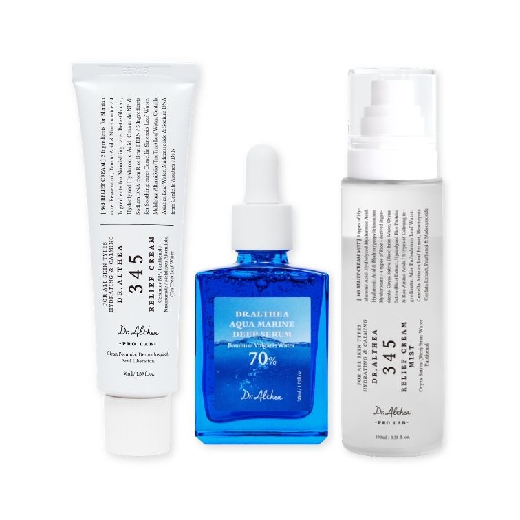 ALTHEA スキンケアセット Dr.Alteha 3-Step Hydration Care Set | 345 Relief Cream & Aqua