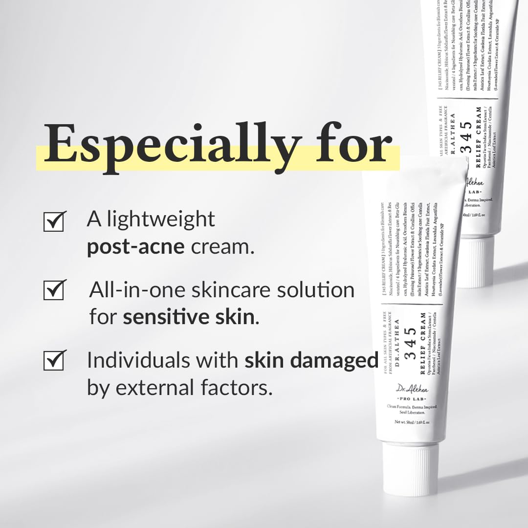 Post Acne Care Set (Boosting) | 345 Relief Cream & Vitamin C Boosting Serum